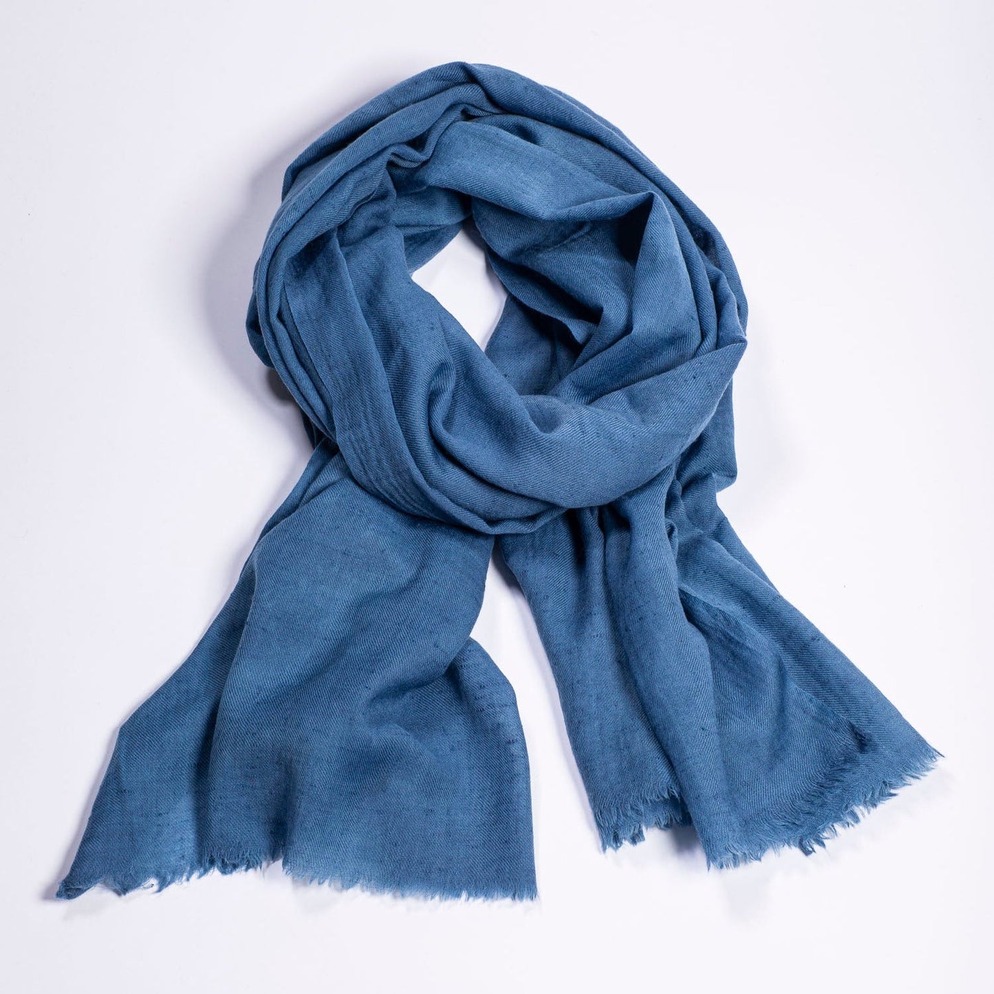 Angora scarf blue jeans