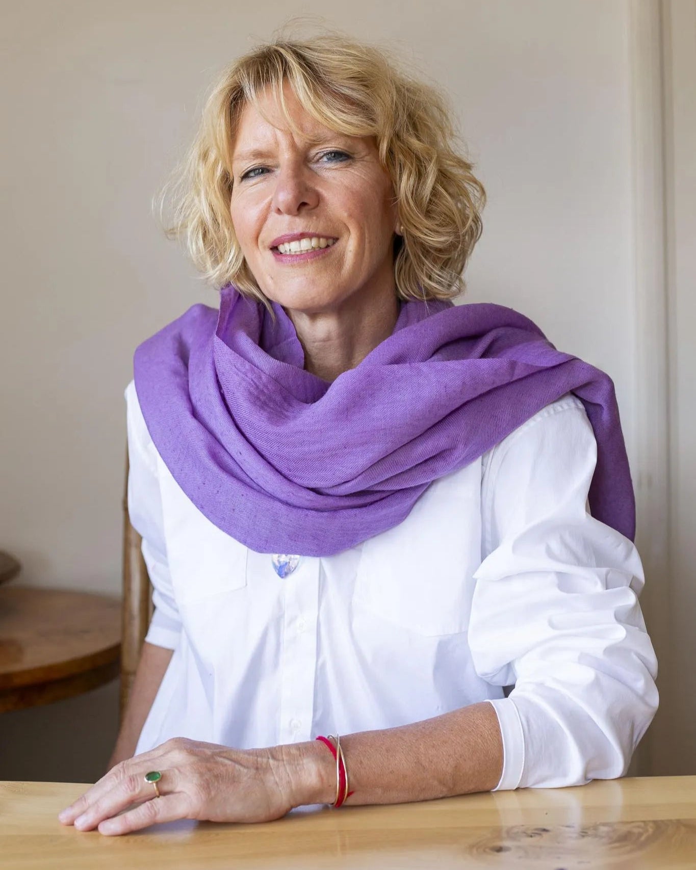 Angora scarf lavender