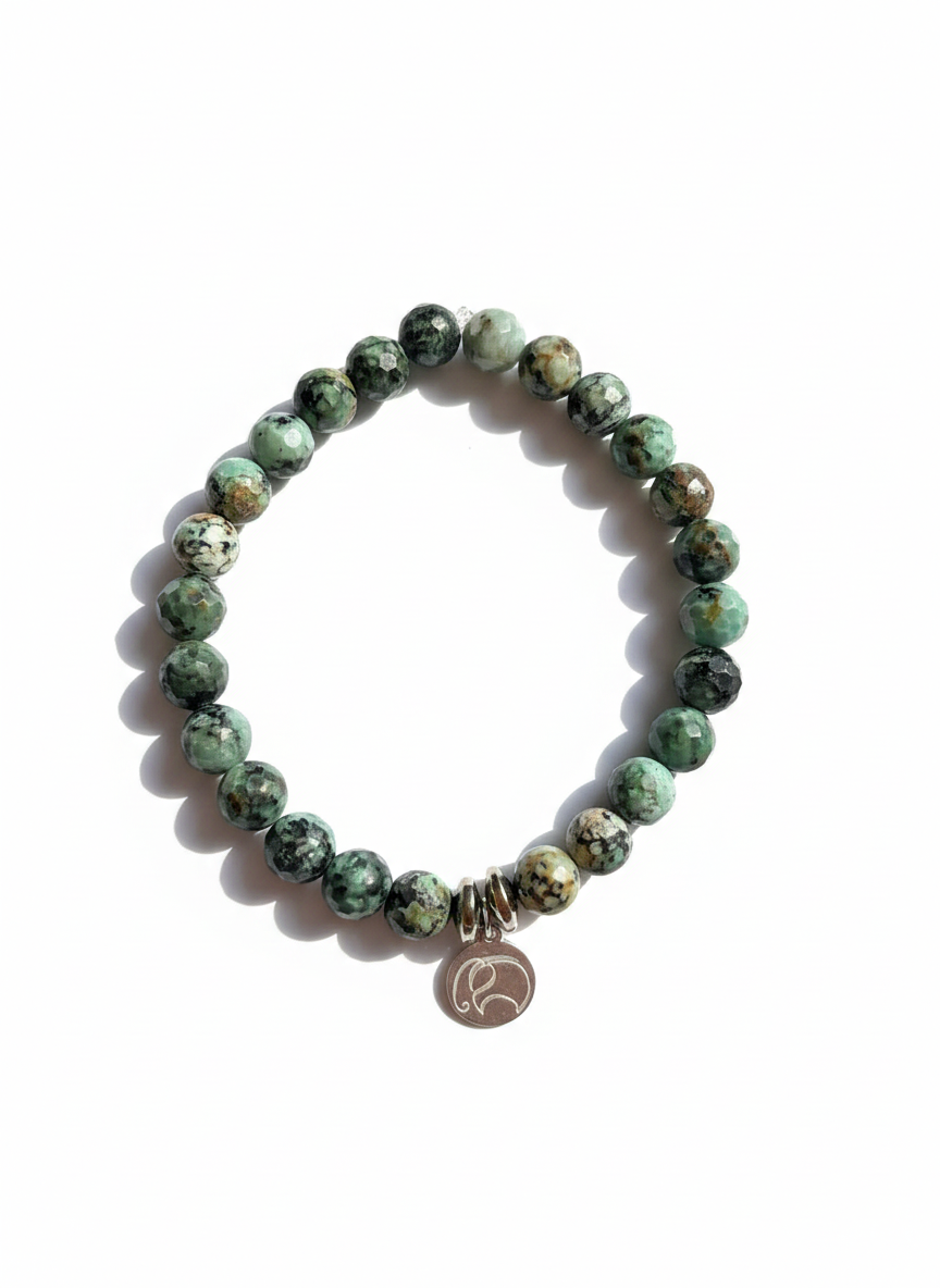 Wild Spirit - Männer Mala Armband: Afrikanischer Türkis