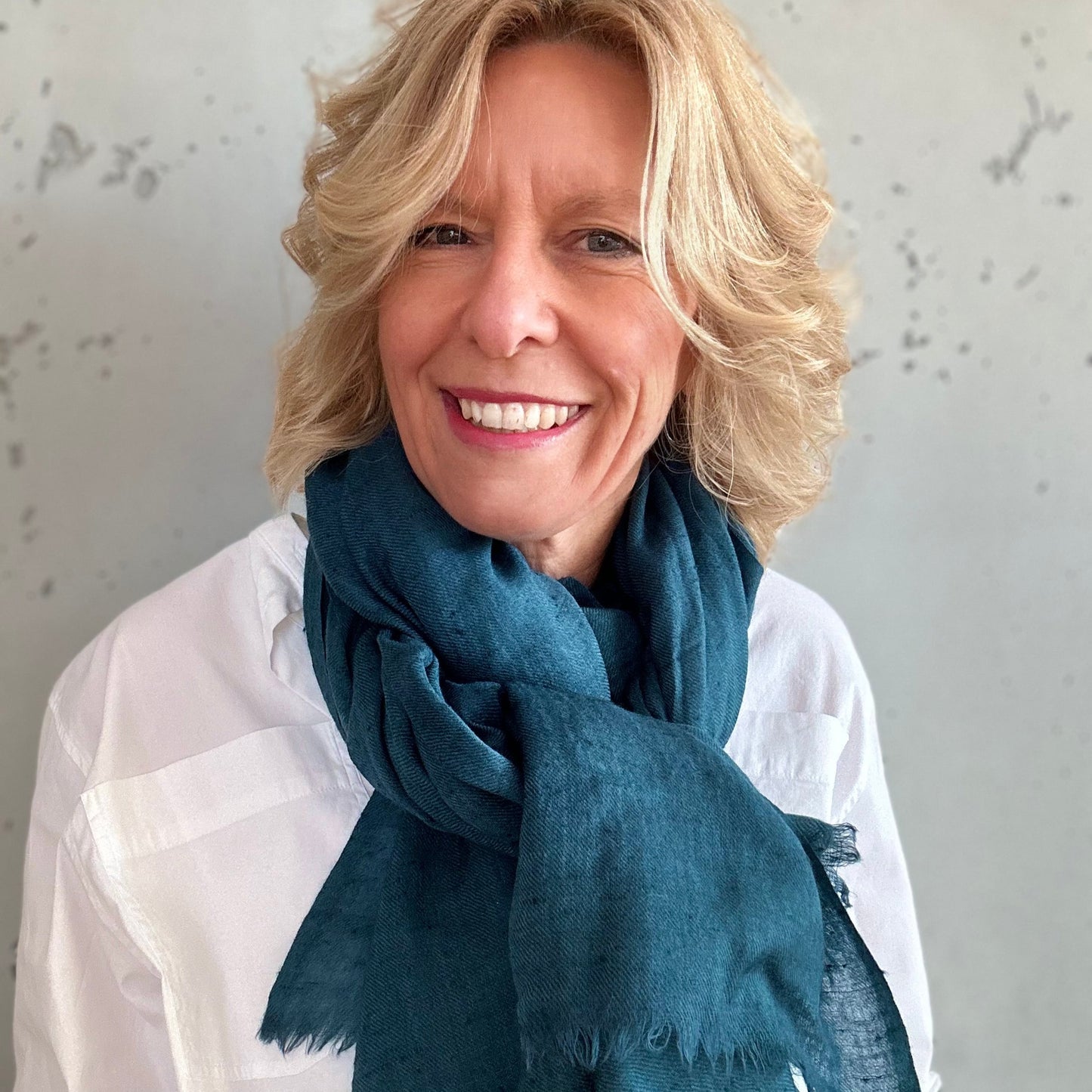 Angora scarf emerald