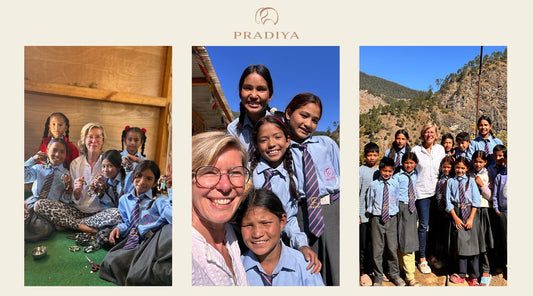 Karina Santjohanser zu Besuch im PRADIYA Kinderheim in Oda, Nepal