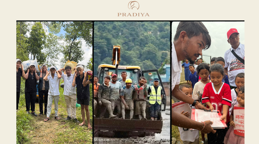 PRADIYA supporting children affected by the flood in Nepal