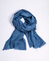 Angora scarf blue jeans