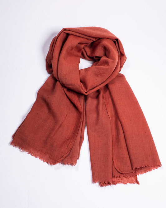 Angora scarf fire brick