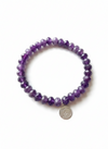 Violet Dream - Mala Armband: Facetierter Amethyst