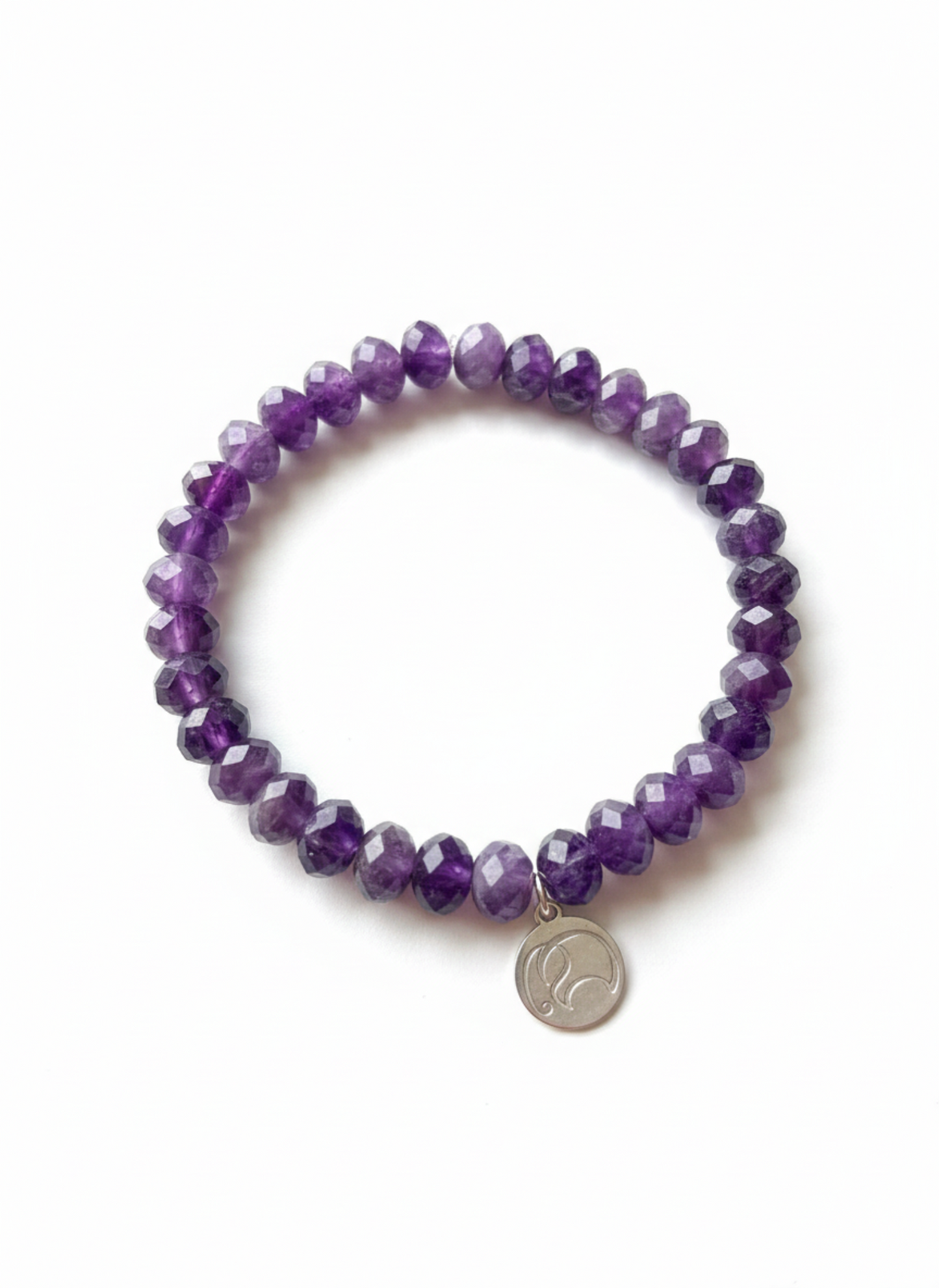 Violet Dream - Mala Armband: Facetierter Amethyst