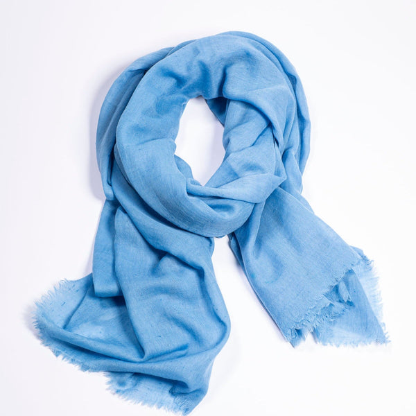 Angoraschal Himmelblau