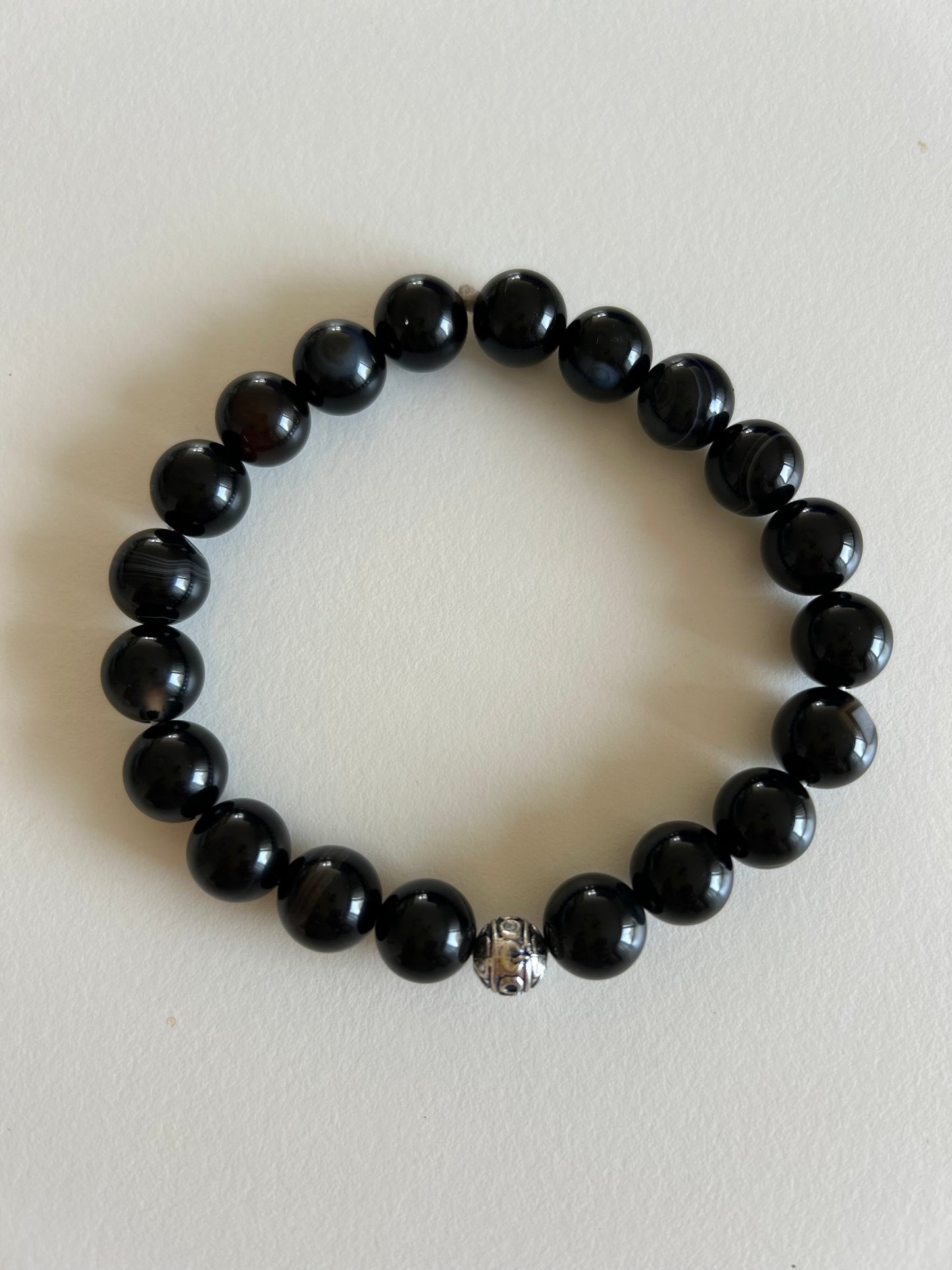 Mala Bracelet Black Obsidian